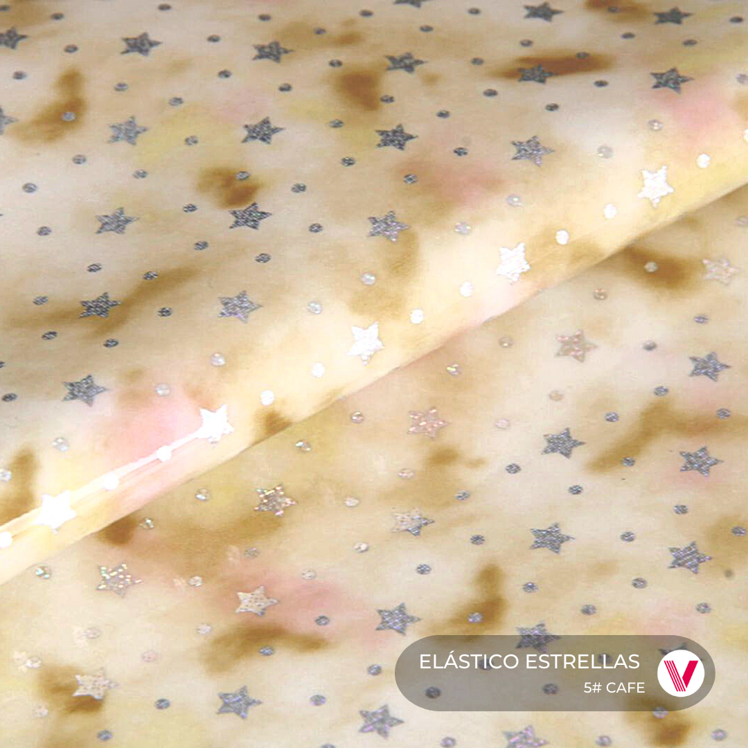 Elástico Estrellas Cafe