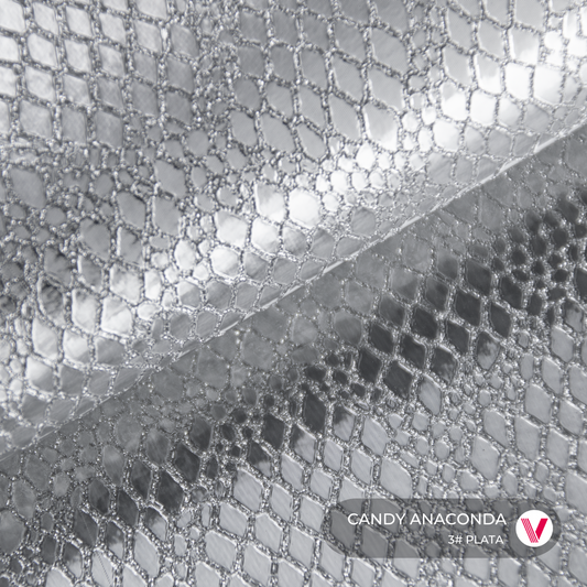 Sintetico Candy Anaconda Plata
