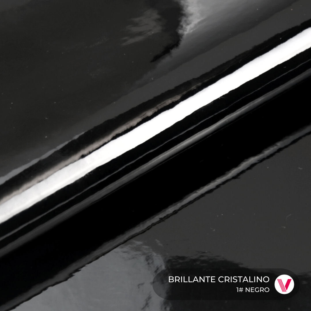 Sintetico Brillante Cristalino Negro