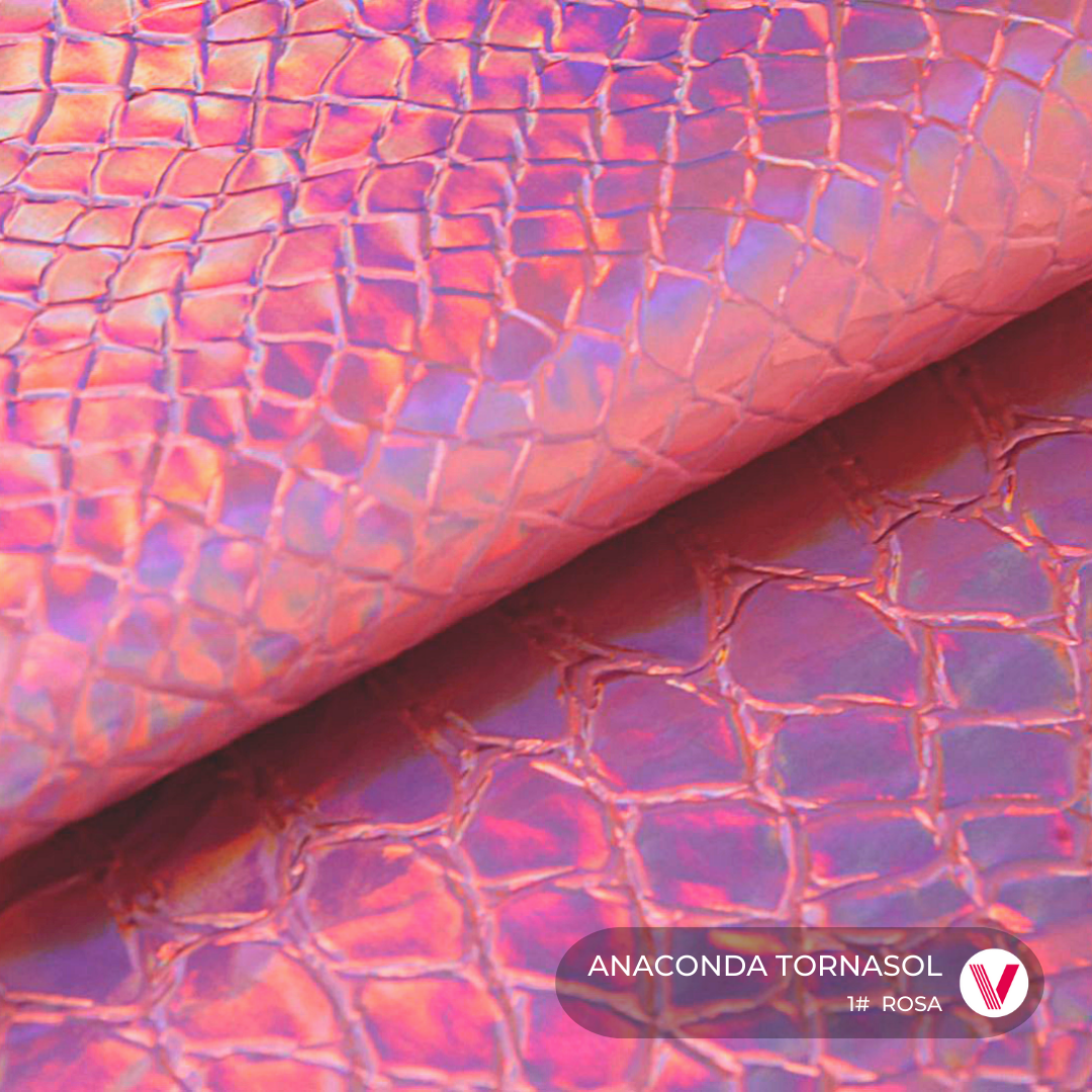 Sintetico Anaconda Tornasol Rosa