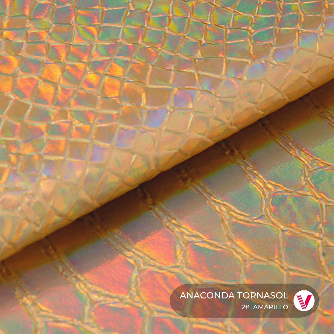 Sintetico Anaconda Tornasol Amarillo