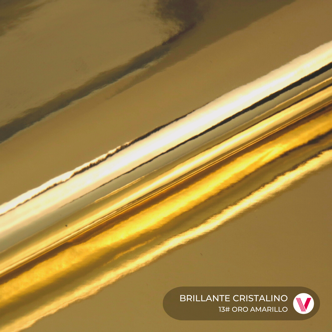 Sintetico Brillante Cristalino Oro Amarillo