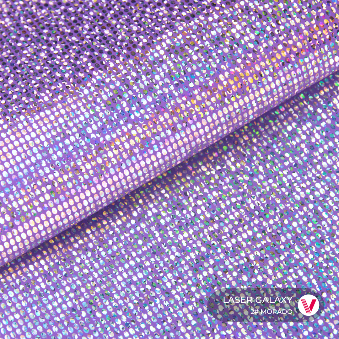 Sintetico Laser Galaxy Morado
