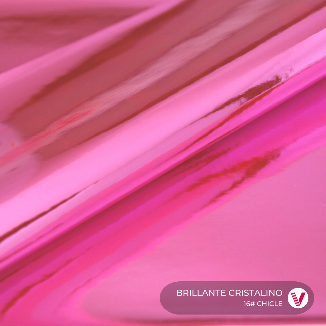 Sintetico Brillante Cristalino Chicle