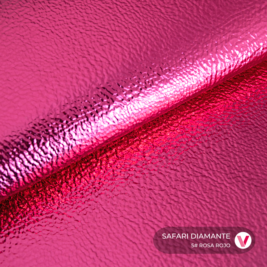Sintetico Safari Diamante Rosa Rojo