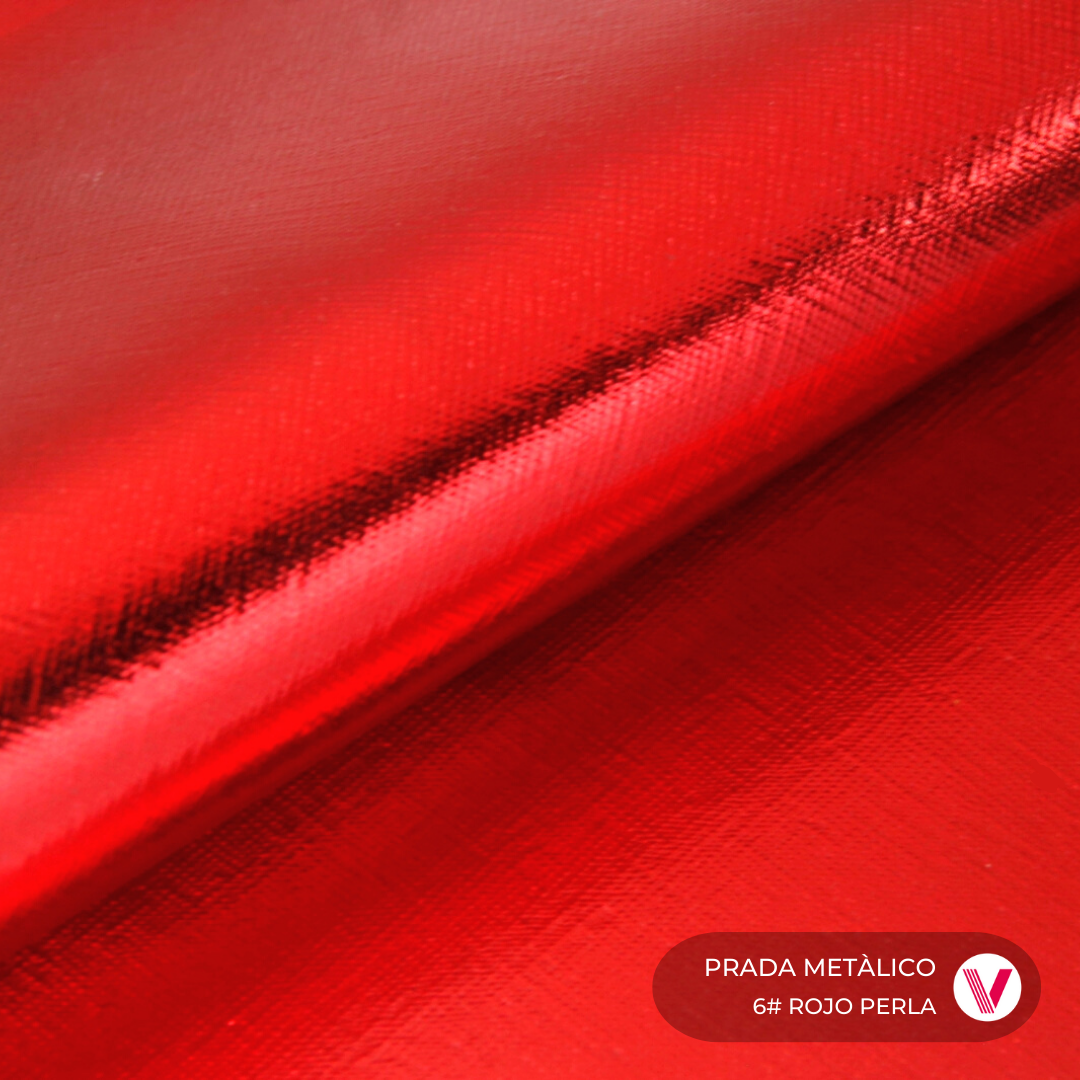 Sintetico Prada Metalico Rojo Perla 1.0 MM