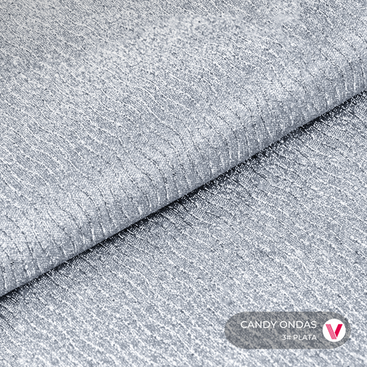 Sintetico Candy Ondas Plata