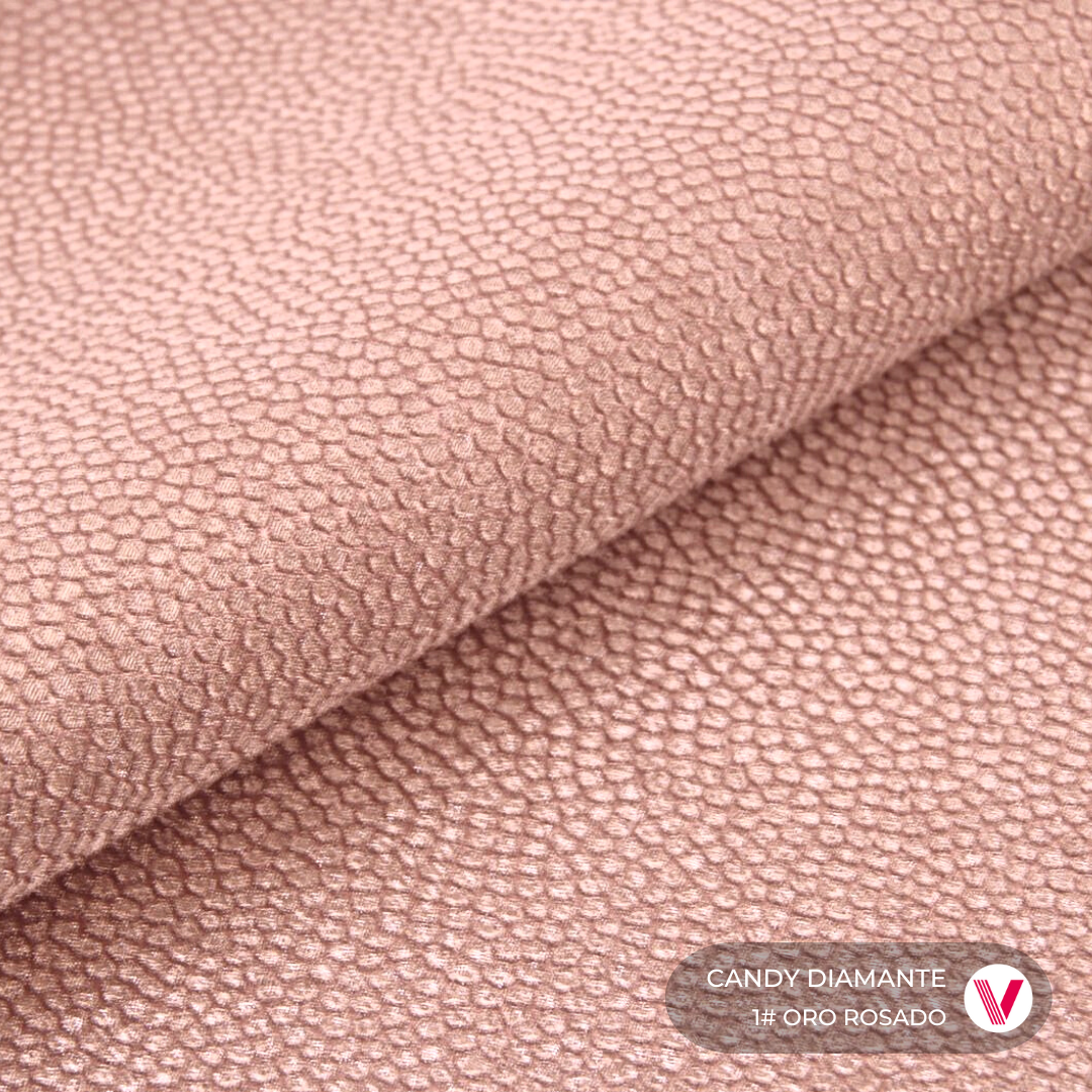 Sintetico Candy Diamante Oro Rosa