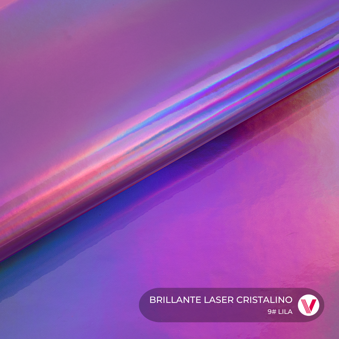 Sintetico Brillante Cristalino Laser Lila