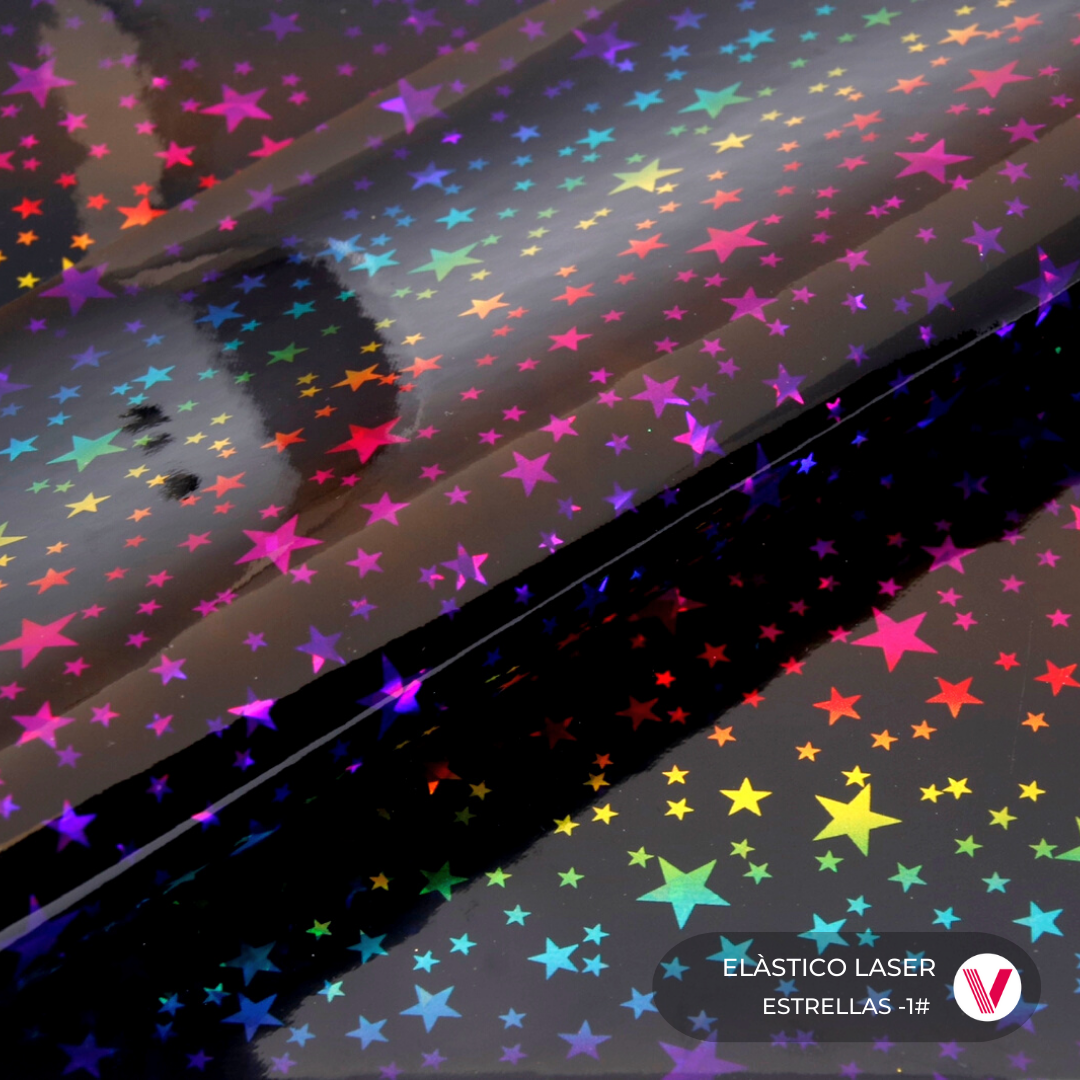 Sintetico Elástico Láser Estrellas