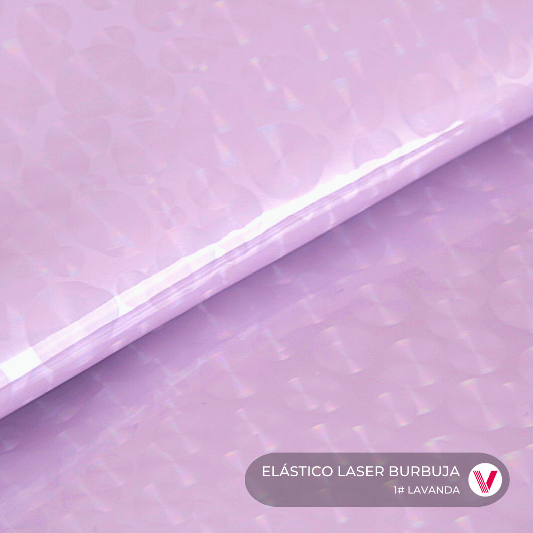Elástico Láser Burbuja Lavanda