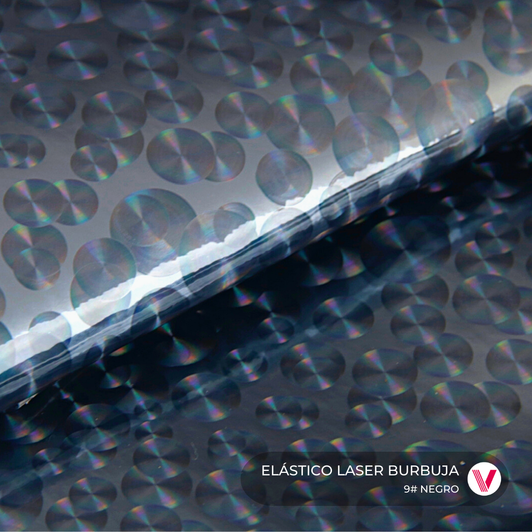 Elástico Láser Burbuja Negro