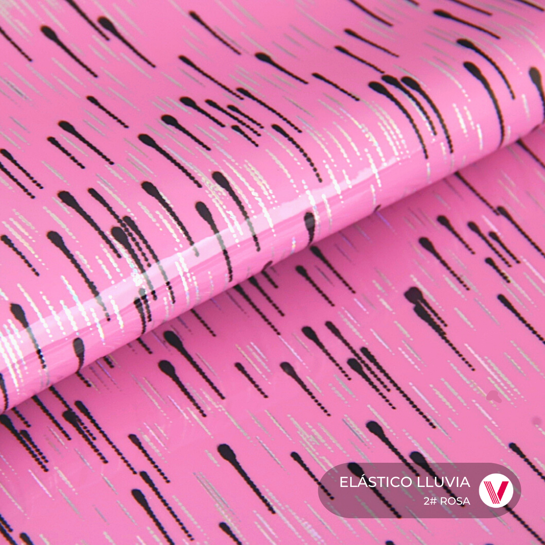 Elástico Lluvia Rosa