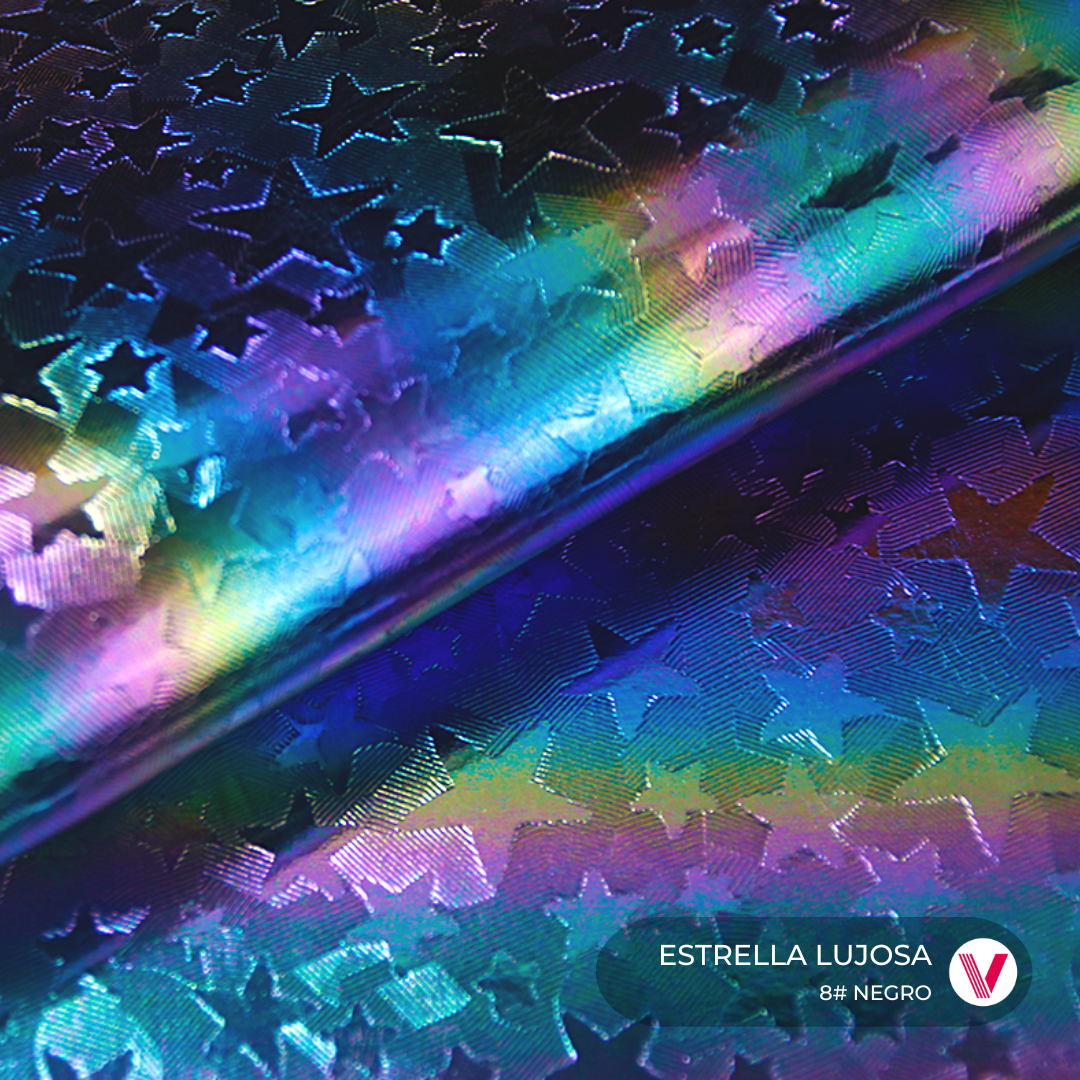 Sintetico Estrella Lujosa Negro