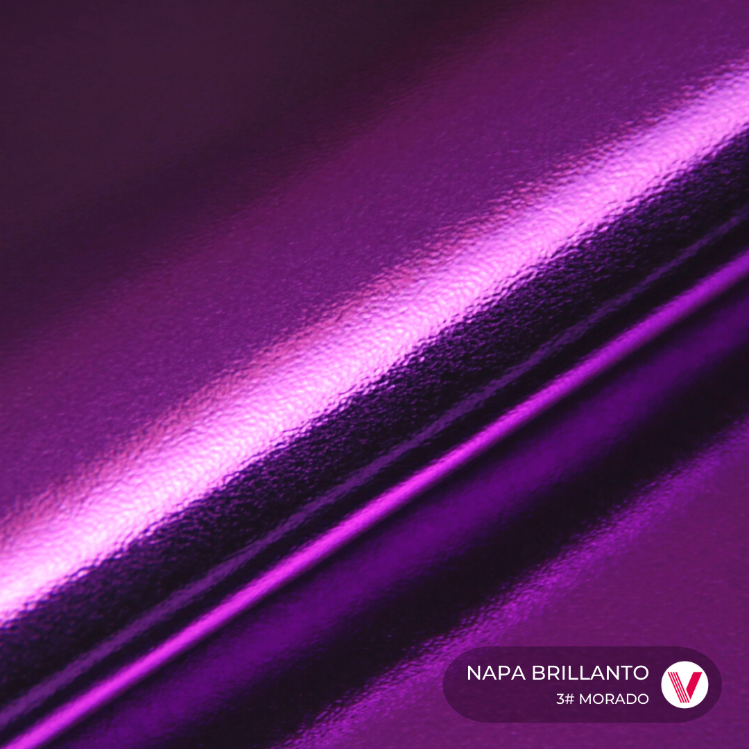Sintetico Napa Brillanto Morado