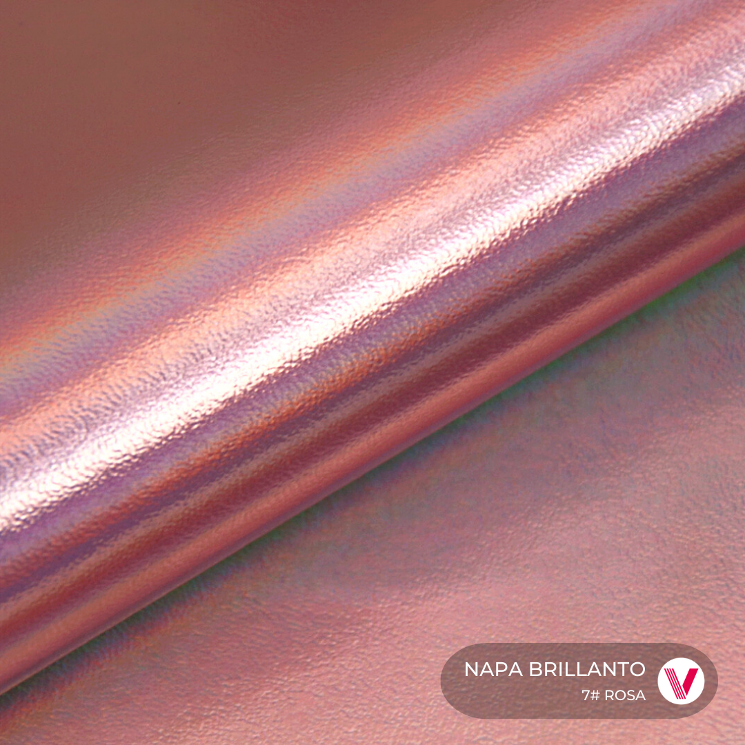 Sintetico Napa Brillanto Rosa