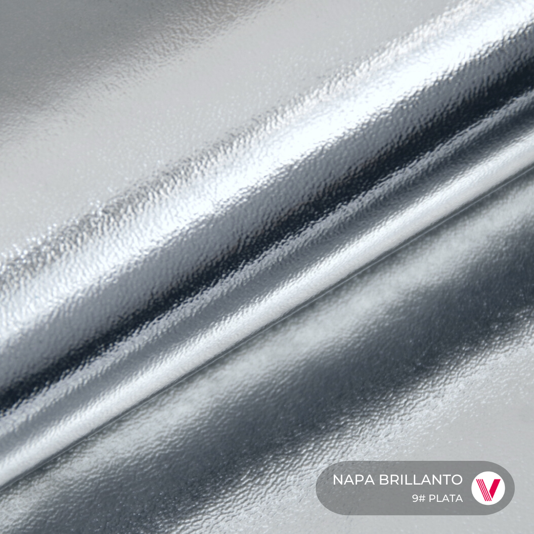 Sintetico Napa Brillanto Plata