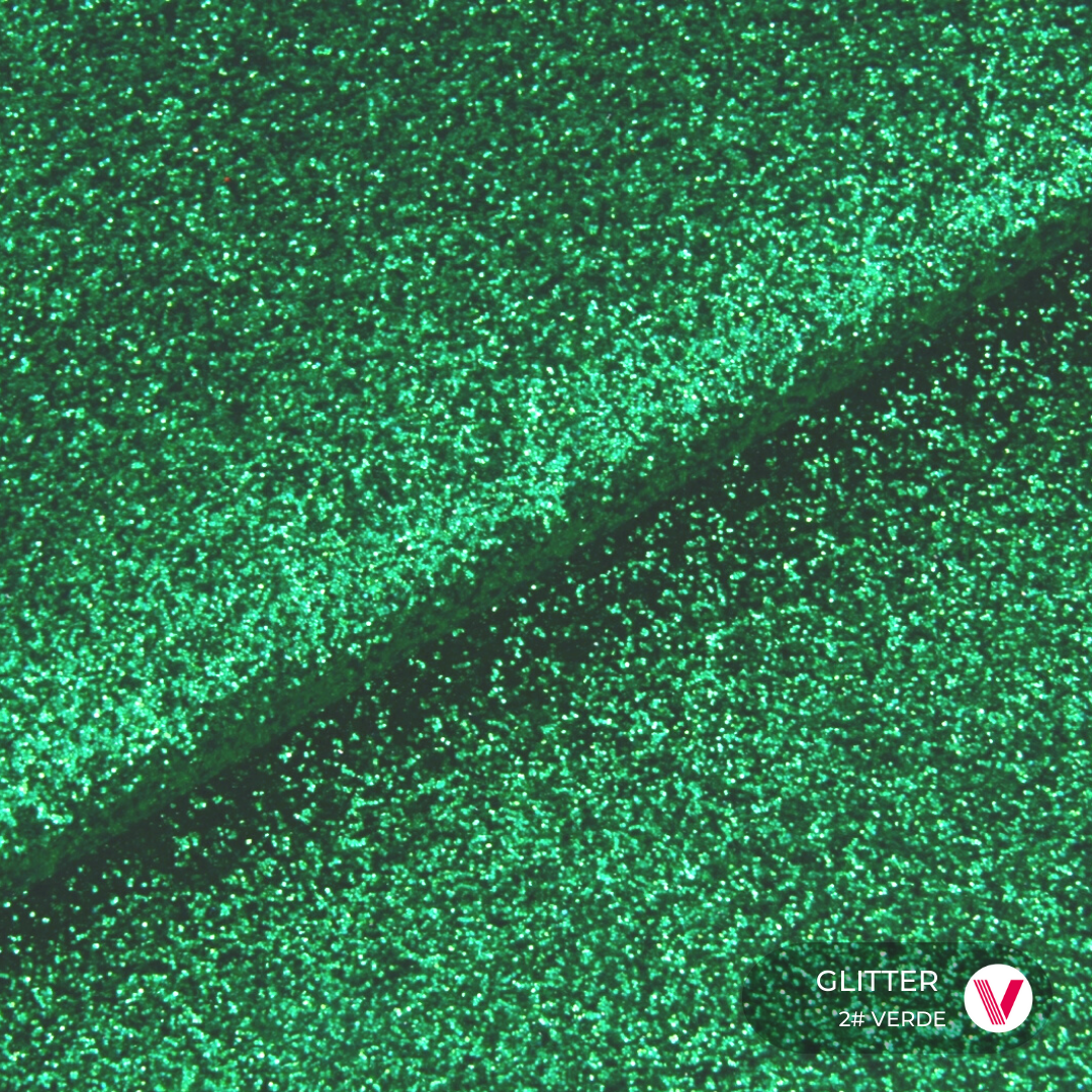 Sintetico Glitter Verde