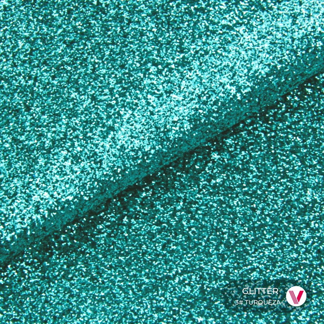 Sintetico Glitter Turqueza