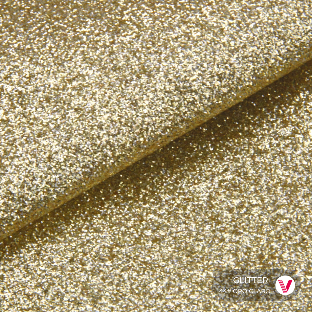 Sintetico Glitter Oro Claro