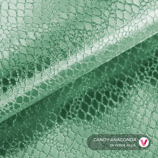 Sintetico Candy Anaconda Verde Agua