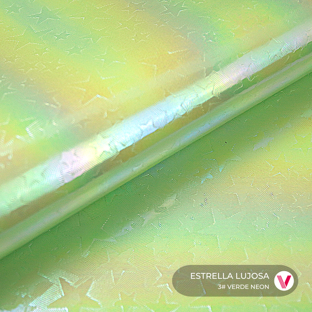 Estrella Lujosa Verde Neon