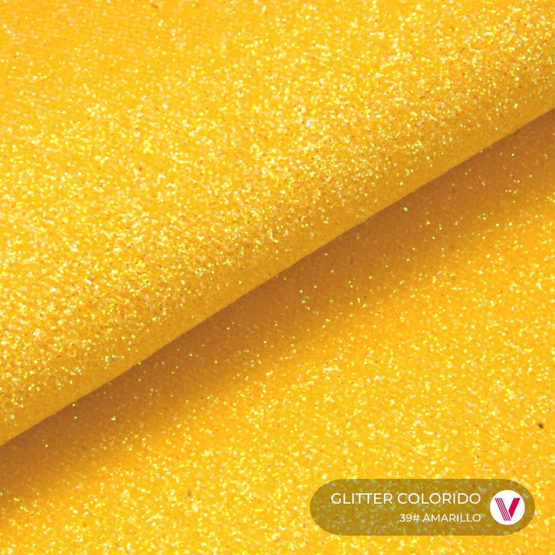 Glitter Colorido Amarillo