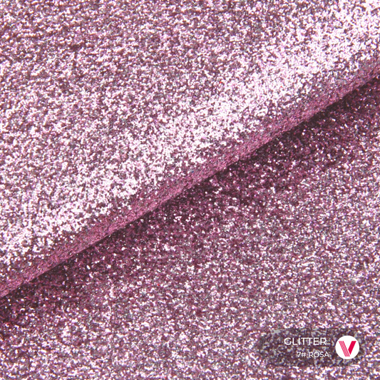 Sintetico Glitter Rosa