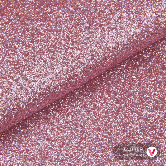 Sintetico Glitter Rosado